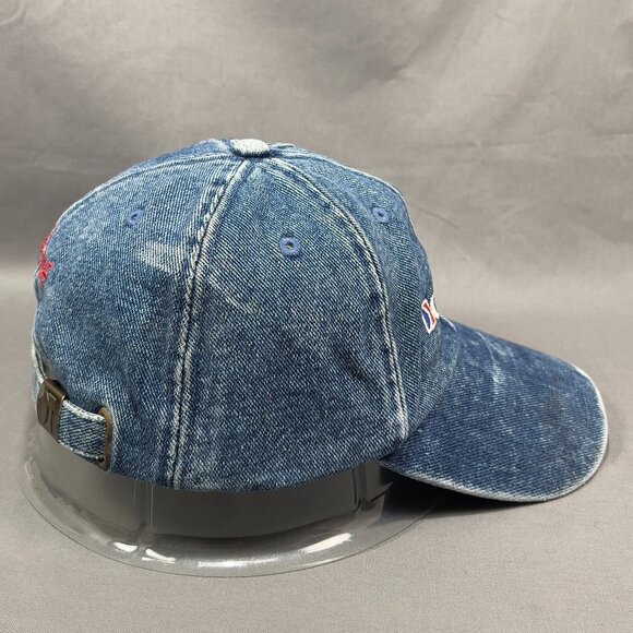 Carnival Cruise Line Strapback Hat Cap Blue Denim Souvenir Distressed Dad Mens - Picture 5 of 14